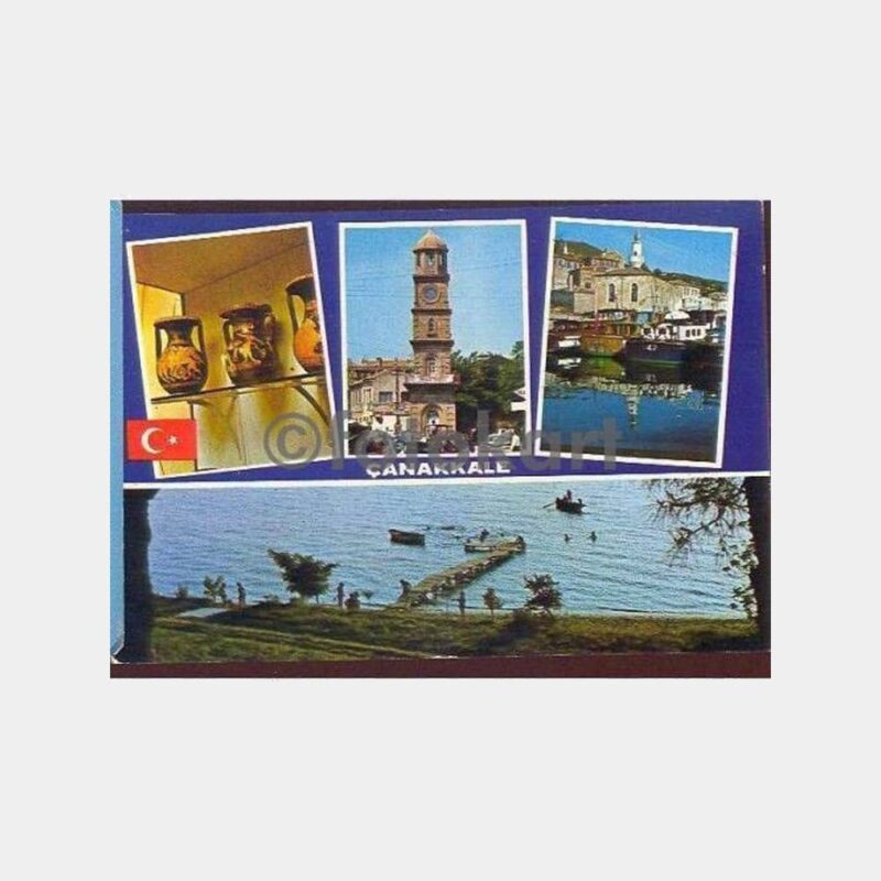 Çanakkale 4 Görünüş Kartpostal