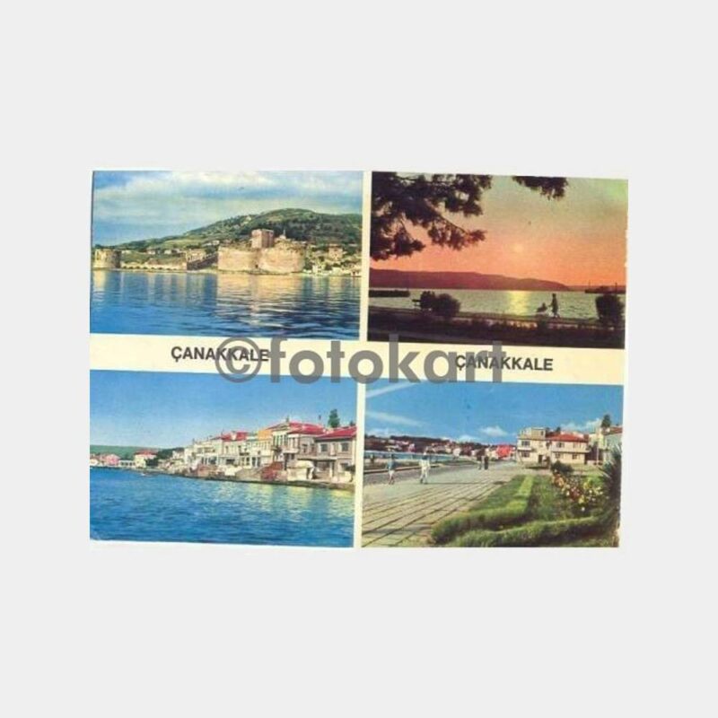 1970 Çanakkale 4 Görünüş Kartpostal