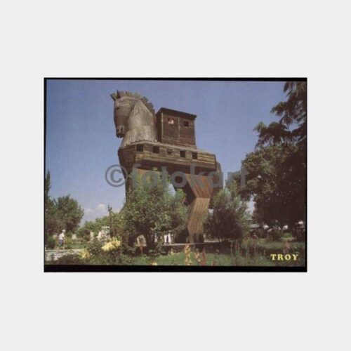 Çanakkale Truva Tahta At Görünüş Kartpostal