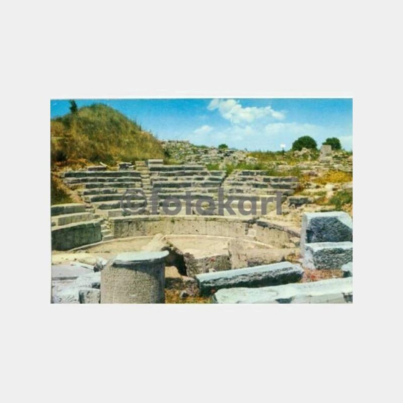 1968 Çanakkale Truva Özel Turistik Damgalı Kart