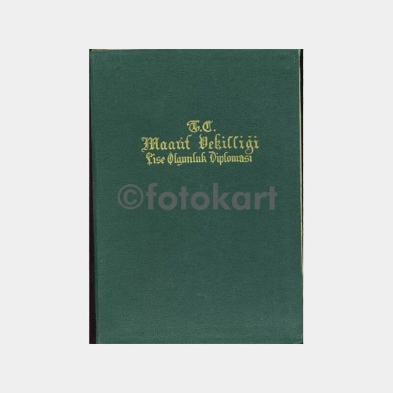 1954 Konya Lisesi Diploması - Görsel 2