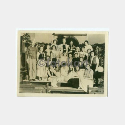 1930 Okul Diploma Tiyatro Oyunu Hatıra Fotoğraf