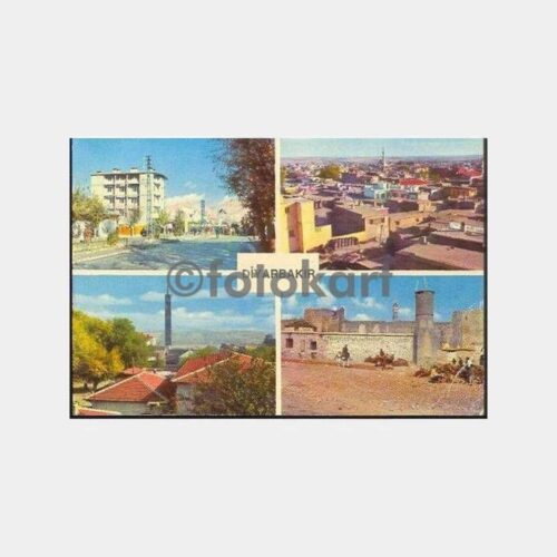 1972 Diyarbakır Postadan Geçmiş Kartpostal
