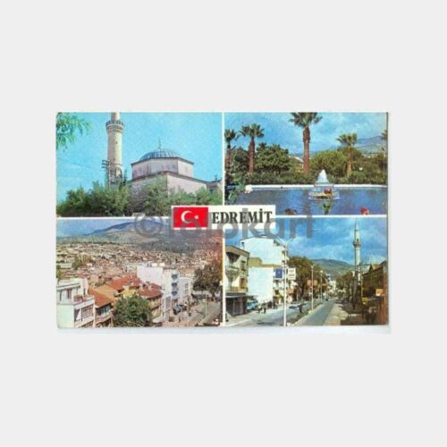 1975 Balıkesir Edremit 4 Görünüş Kartpostal