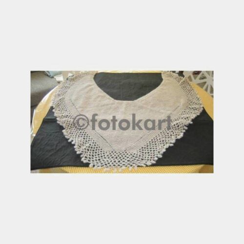 El İşi Krem Renkli Kadın Şal