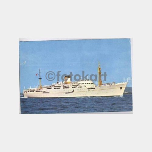 1968 İskenderun Gemisi Görünüş Kartpostal