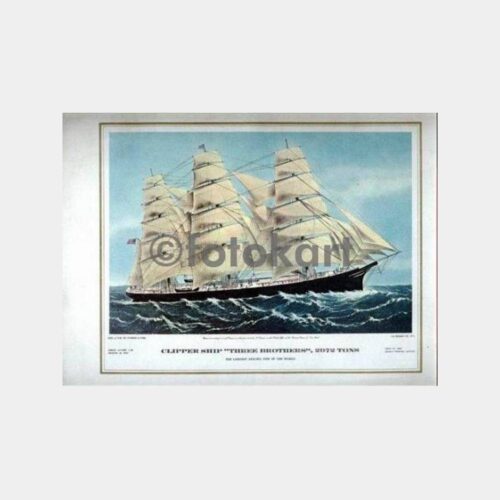 Clipper Ship Gemisi Resimli Büyük Boy Menü