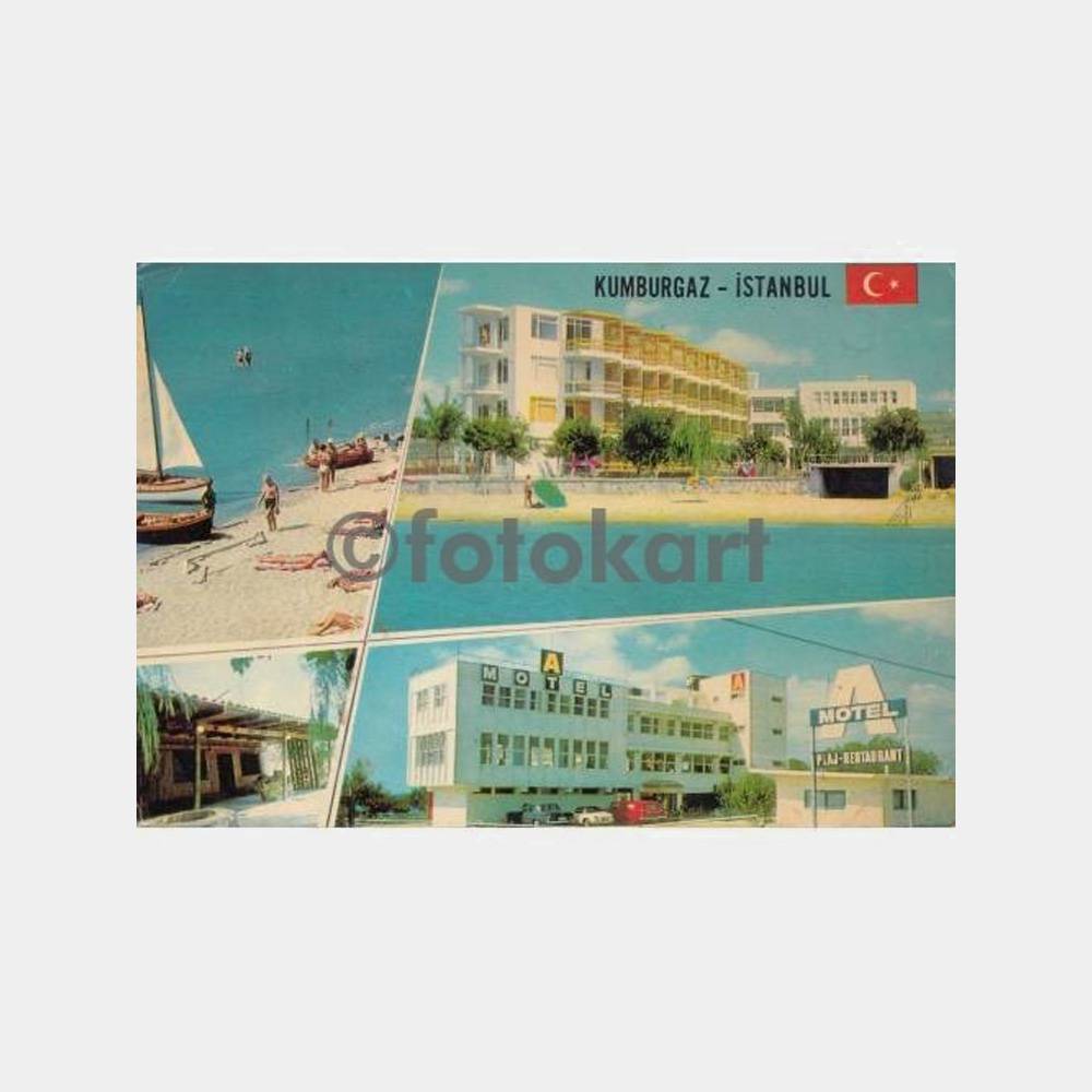 1982 İstanbul Kumburgaz Görünüş Kartpostal