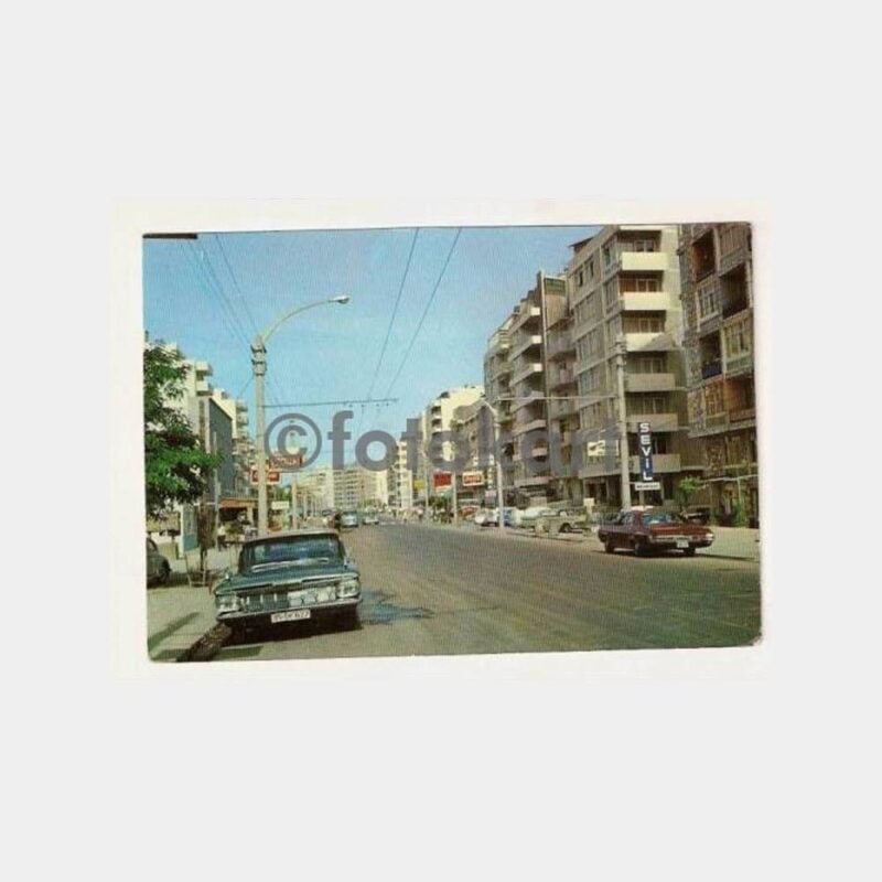 İzmir Hatay Caddesi Görünüş Kartpostal