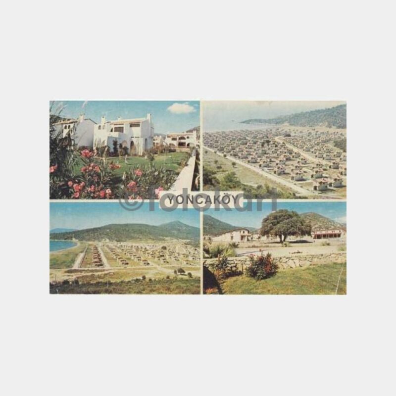 1975 İzmir Ahmetbeyli Yoncaköy Konulu Kartpostal