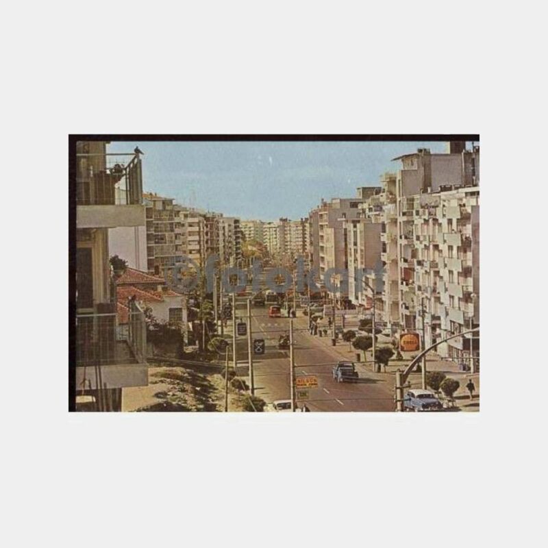İzmir Hatay Caddesi Görünüşü Kartpostal