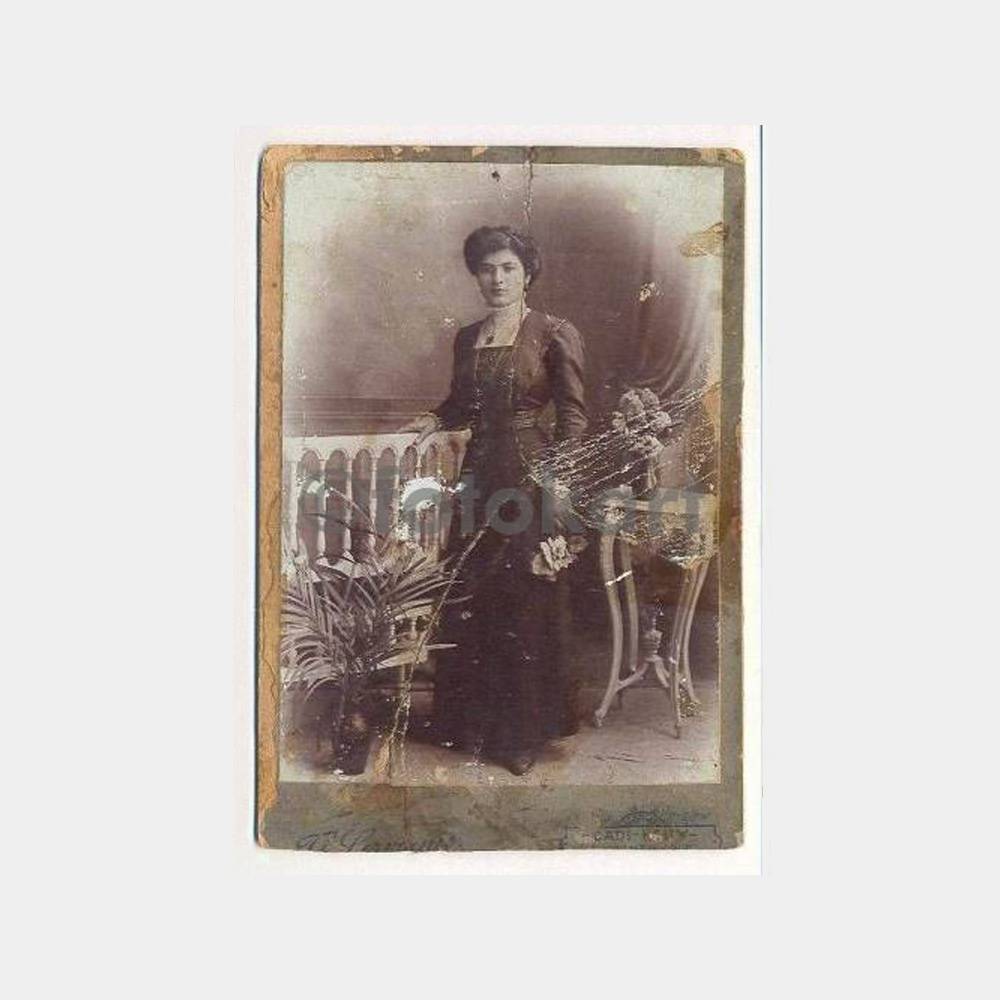 1901 Kadıköy Foto Servanis Kabinet Fotoğraf