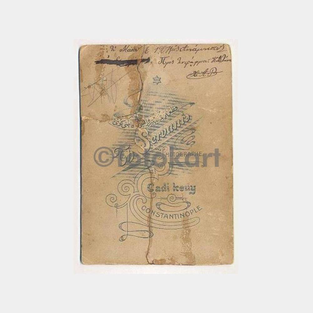 1901 Kadıköy Foto Servanis Kabinet Fotoğraf - Görsel 2