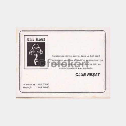 1980 Kadıköy Club Reşat Fotoğraf Kabı