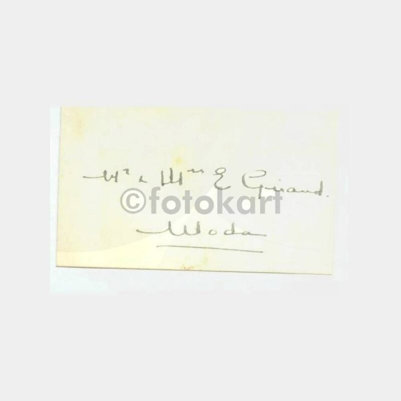 1945 Kadıköy Moda Giraud Ailesi Kartvizit