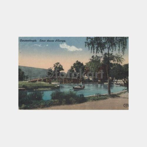 1920 Kağıthane Köprü Tatlı Sular Kartpostal