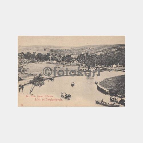 1920 Kağıthane Mesiresi Tatlı Sular Kartpostal