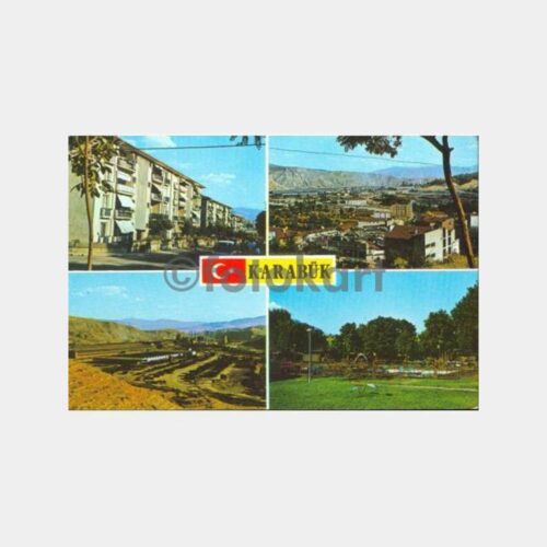 1973 Karabük 4 Değişik Görünüş Kartpostal