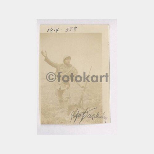 1938 Kayseri Askeri Alayından Asker Fotoğraf