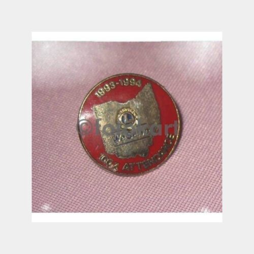 1993-94 Lions We Serve Attendance Mineli Rozet