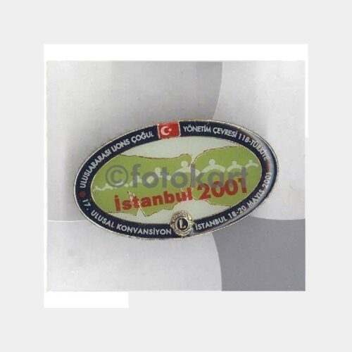2001 İstanbul Lions Konvansiyonu Konulu Rozet