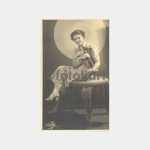 1937 Mısır Kahire Kadın Stüdyo Fotoğraf