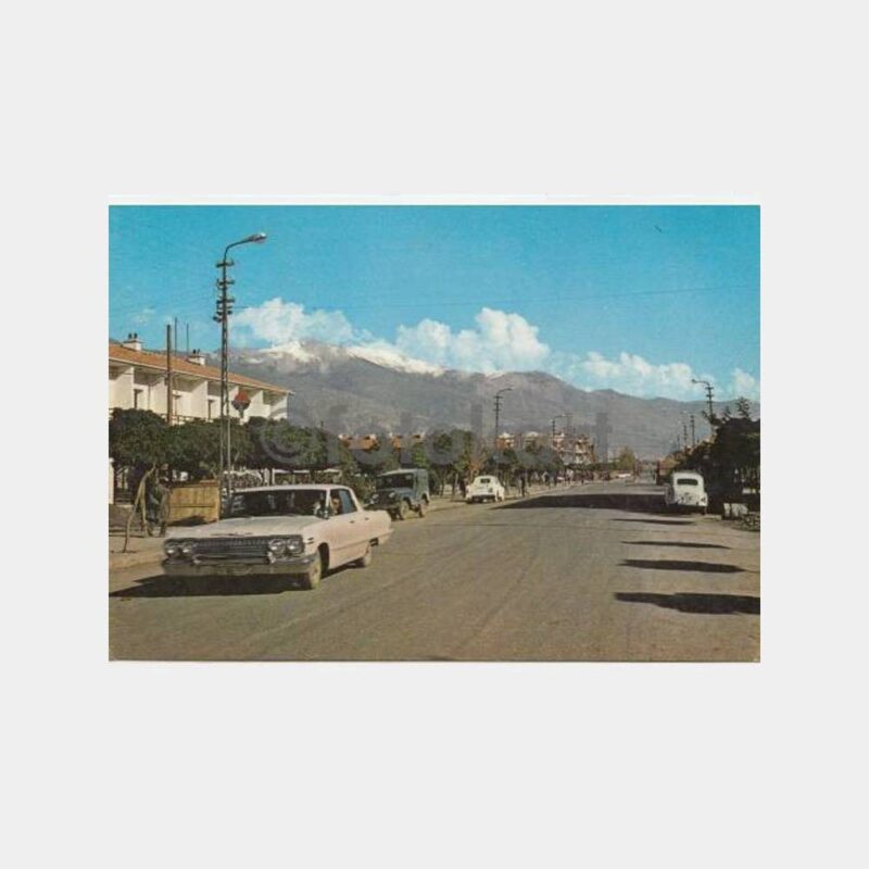 1975 Erzincan Eski Otomobil Görünüş Kartpostal