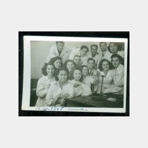 1948 Tıp Öğrencileri Laboratuvar Konulu Fotoğraf