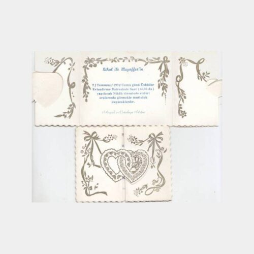 1972 Üsküdar Nikah Davetiyesi