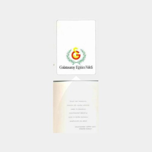 1990 Galatasaray Vakıf 2 Adet Davetiye