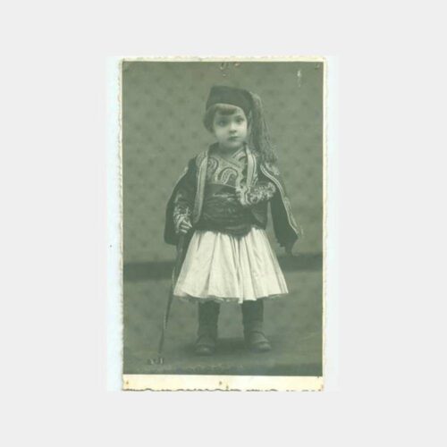 1930 Yunan Folklor Giysili Çocuk Fotoğraf