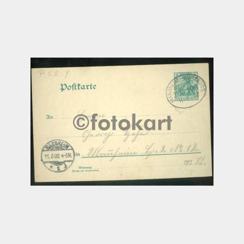 1902 Almanya Mannheim Würzburg Damga Antiye
