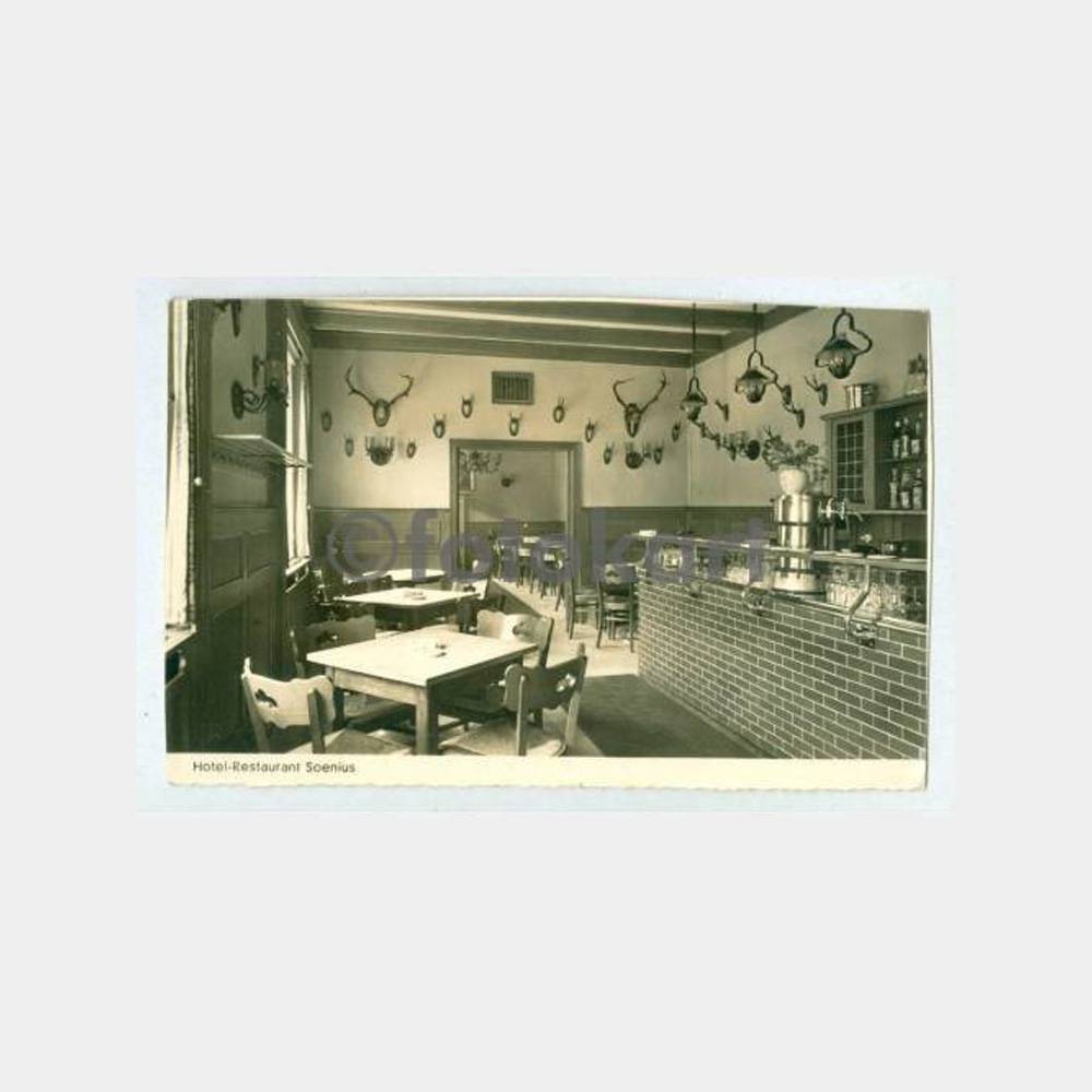 1950 Almanya Köln Avcılık Dekorlu Lokal Kartpostal