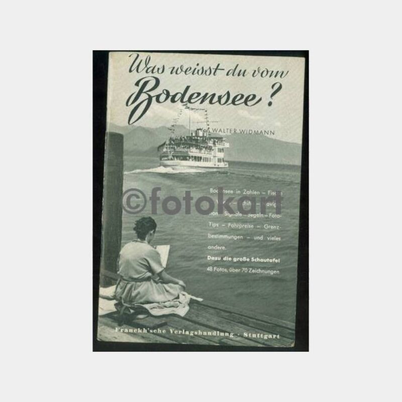1953 Almanya Bodensee Göl Gemileri Broşürü