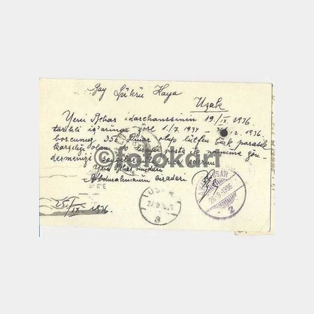 1936 Muhtelif 4 Adet Damgalı Posta Kartı-Antiye - Görsel 2