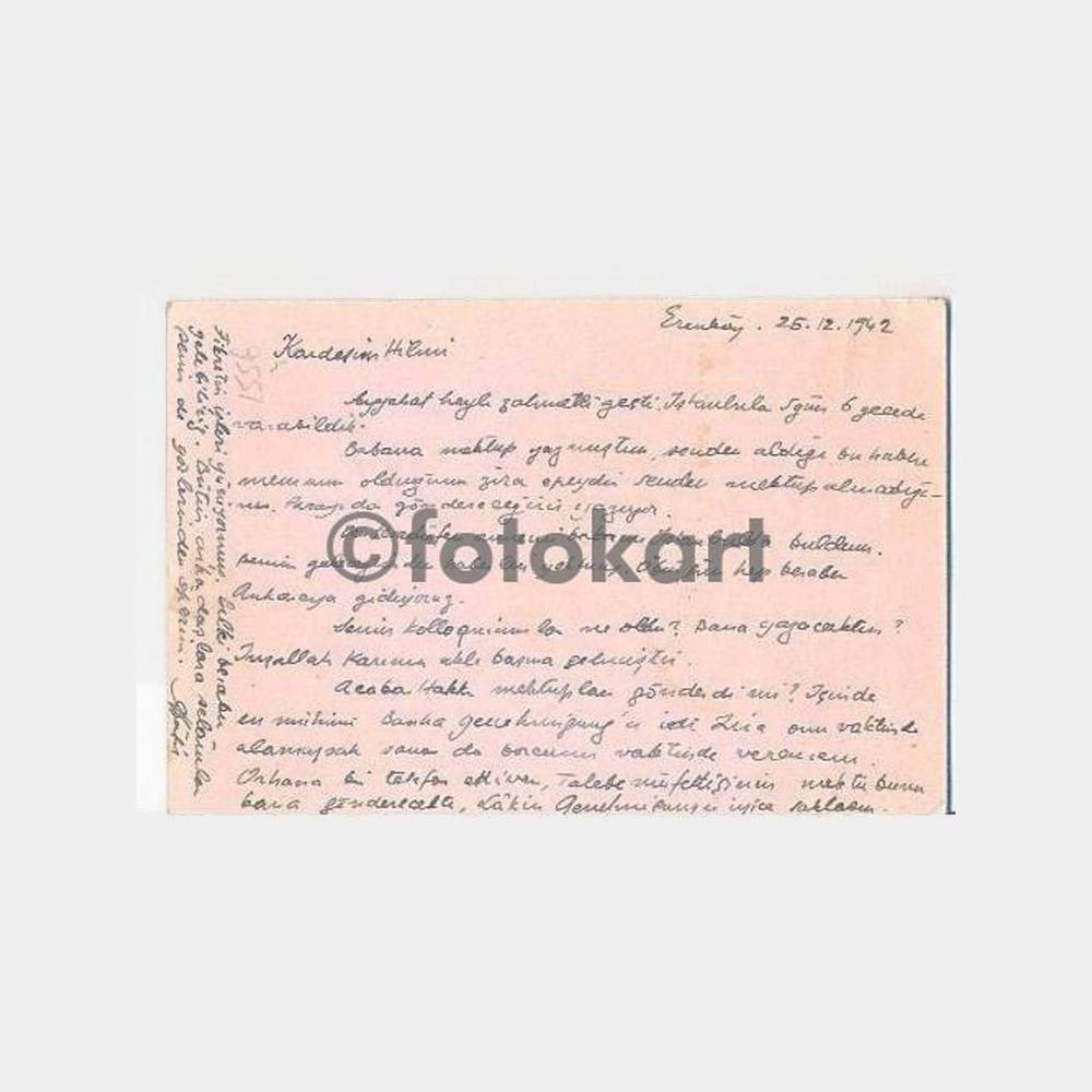 1942 Galata Çıkış Almanya Varış Antiye-Posta Kartı - Görsel 2