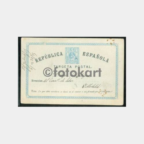 1879 İspanya Valladolid Adres Yazılı Antiye