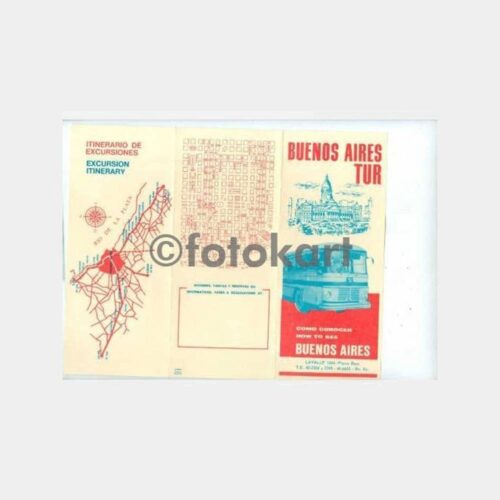 1958 Arjantin Buenos Aires Tur Programı