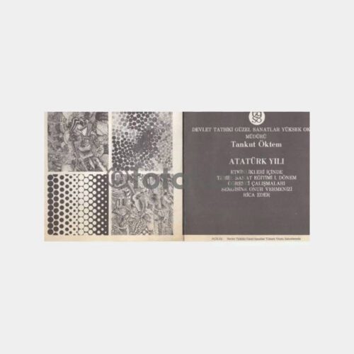 1981 Tankut Öktem Atatürk Yılı Sergi Broşürü