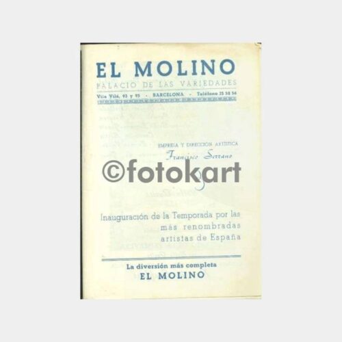 1951 Barselona Kulüp Yabancı Turistik Broşür