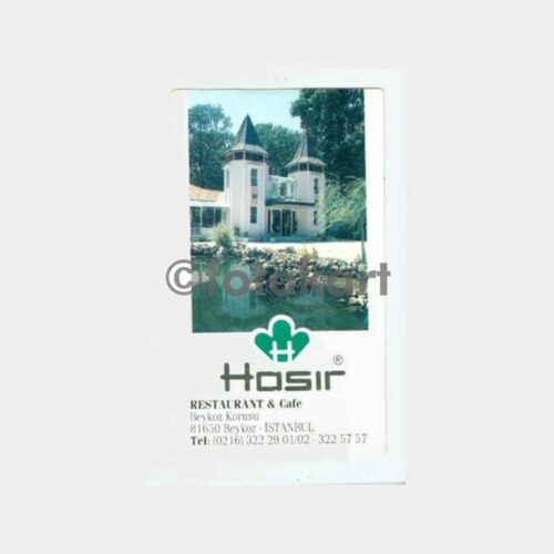 1989 Beykoz Hasır Restaurant Kartvizit