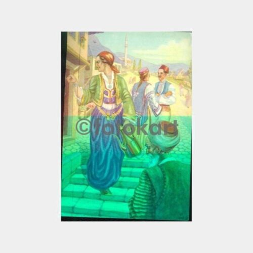 1955 Bosna Folklor Yabancı Posta Tarihi Kart