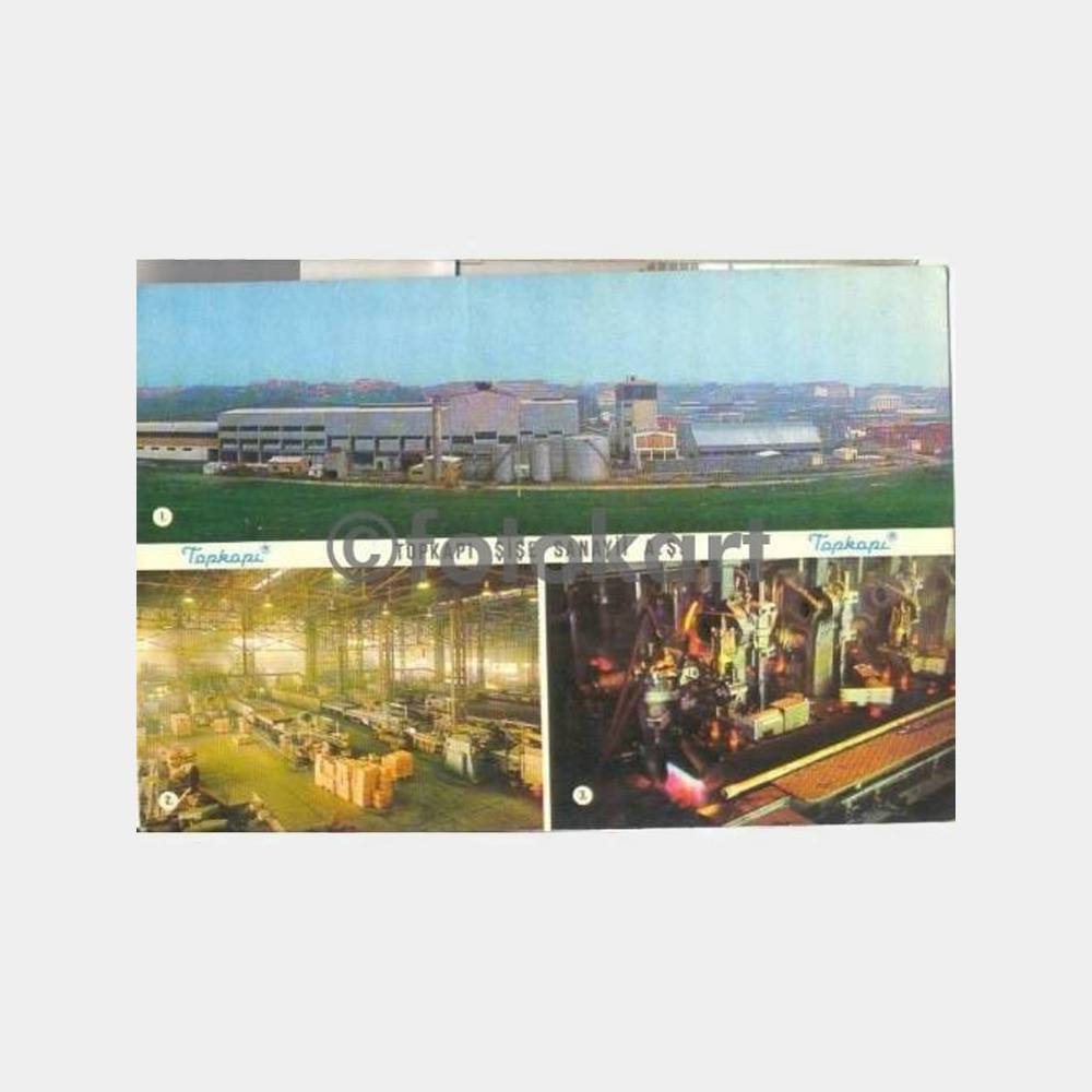 İstanbul Topkapı Şişe Cam Fabrikası Kartpostal