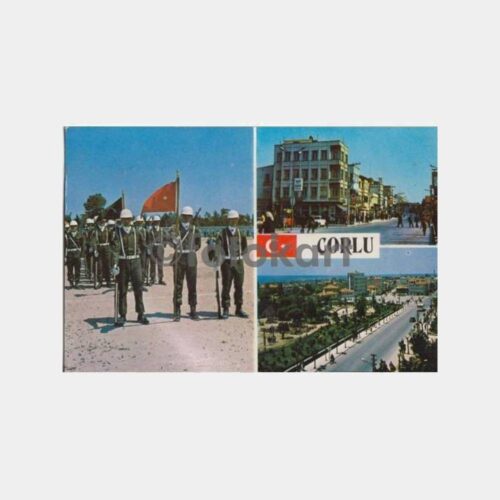 1970 Çorlu 3 Görünüş Kartpostal