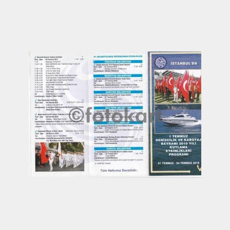 2010 Denizcilik Bayramı Programı Broşürü