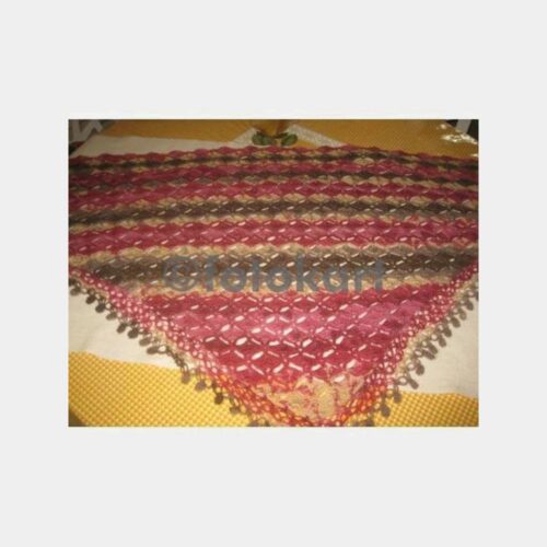 El İşi Alize Angora İp Kadın Şal