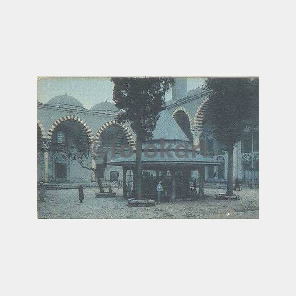Fatih Camii Şadırvanı Nadir Kartpostal