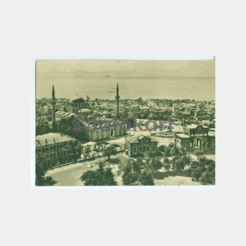 1940 Foto Othmar Beyazıt Meydanı Görünüş Kartpostal