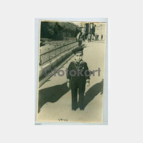 1943 Hamidiye Şapkalı Çocuk ve Annesi Fotoğraf