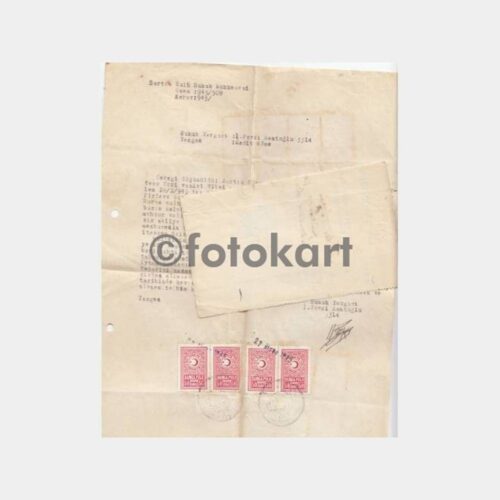 1945 Bartın Mahkeme Hukuk Belgesi